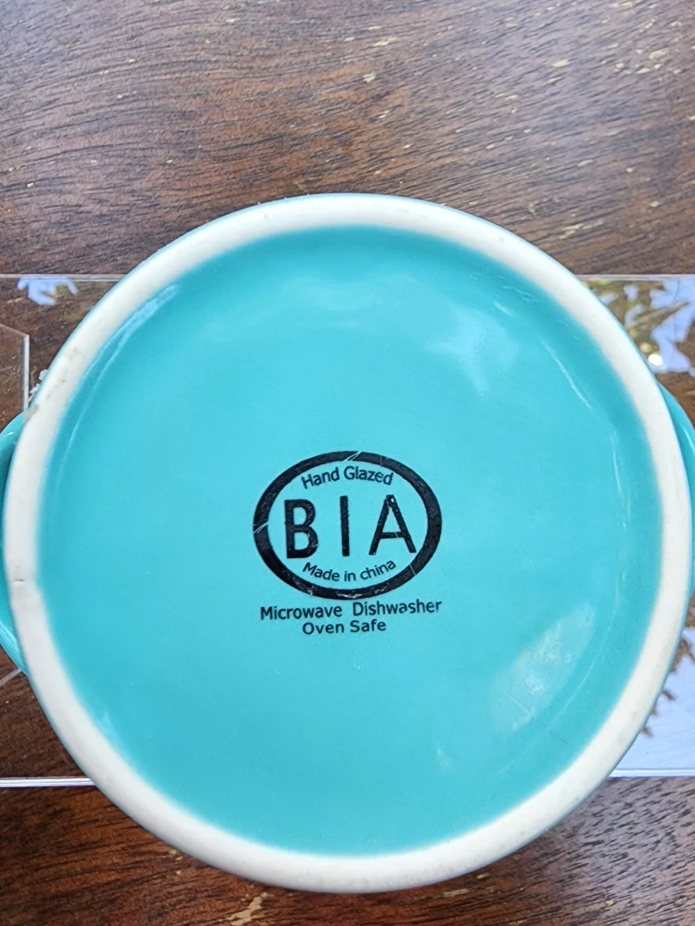 BIA Cordon Bleu Hand Glazed Scalloped Ramekins Turquoise Aqua Set of 8